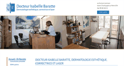 Desktop Screenshot of docteurisabellebaratte.com