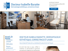 Tablet Screenshot of docteurisabellebaratte.com